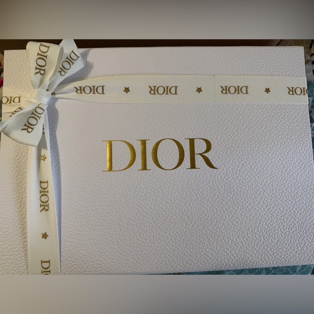 Dior Luxurious White Box with Gold Detailing